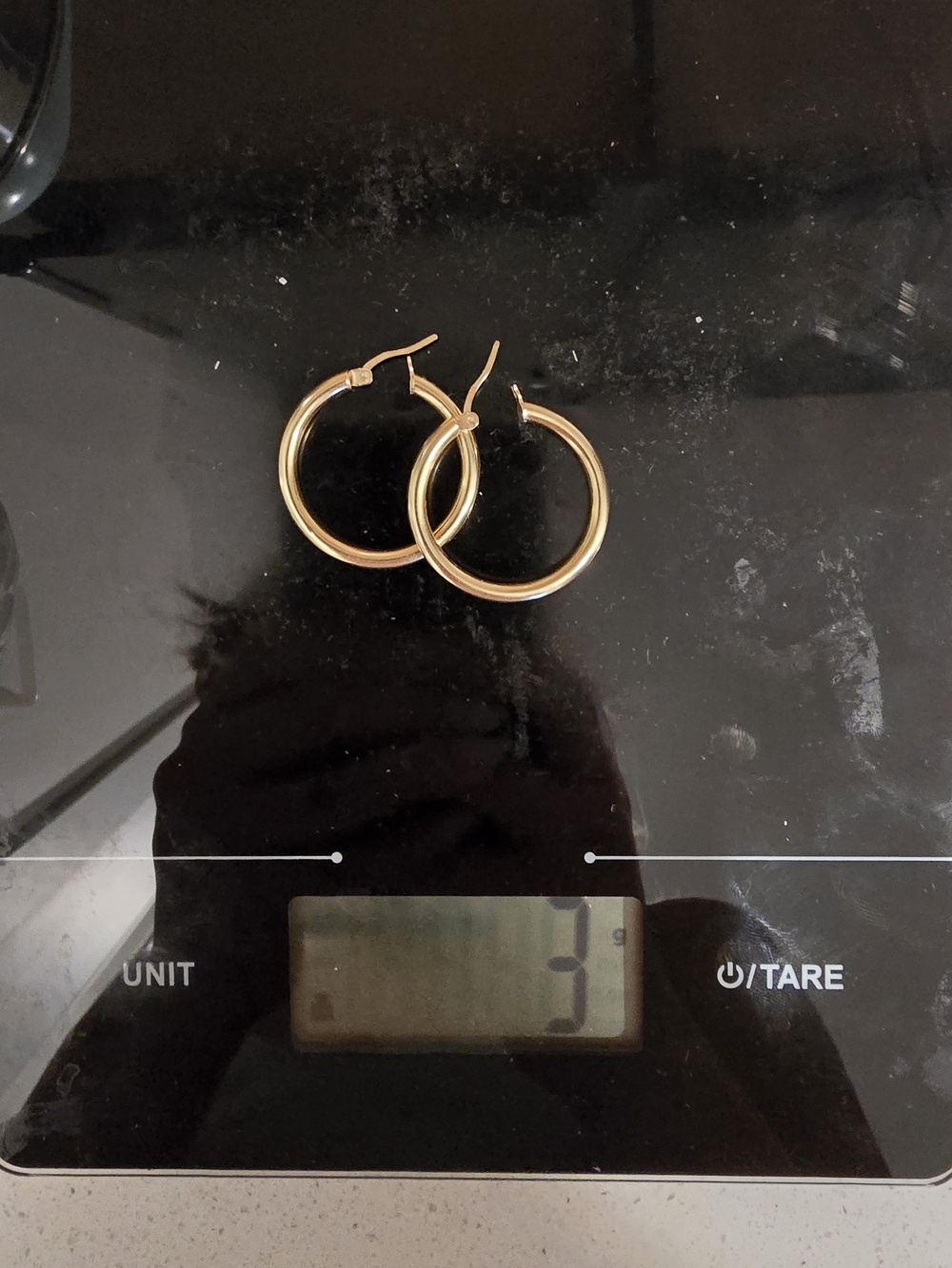 14 K Gold Hoop Earings